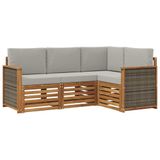 vidaXL Buiten bank set 4 st Polyester