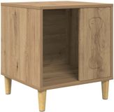vidaXL Hondenhuis Artisanaal eiken 44 x 42 x 49 cm Bewerkt hout