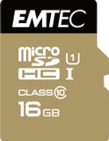 EMTEC MicroSD Class10 Gold+ 16GB - Micro SD geheugenkaart