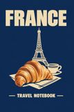 France Travel Notebook – Navy Blue Cover
