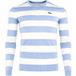 Lacoste Classic Fit Pull col rond bleu, rayé