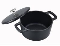 Baumalu Cocotte Mini Rond 14 cm Gietijzer Zwart met Deksel
