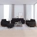 Maison Exclusive ensemble de canapé 4 pièces avec coussins, noir, tissu