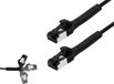 BKL Electronic 144014 Câble réseau RJ45, câble de brassage CAT 8.1 U/FTP 3 m Noir