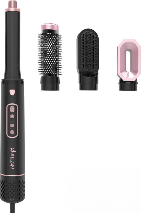 Glam and Go - Pro Air - Airstyler - Multistyler - Krachtige Motor - Cold Shot - 3 Temperatuur Instellingen - 3 Kracht Instellingen