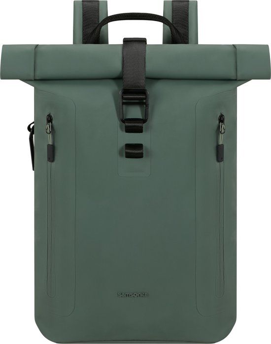 Samsonite Rugzak - Coatify Biz Rolltop backpack 14.1 - Green - 18.5 l
