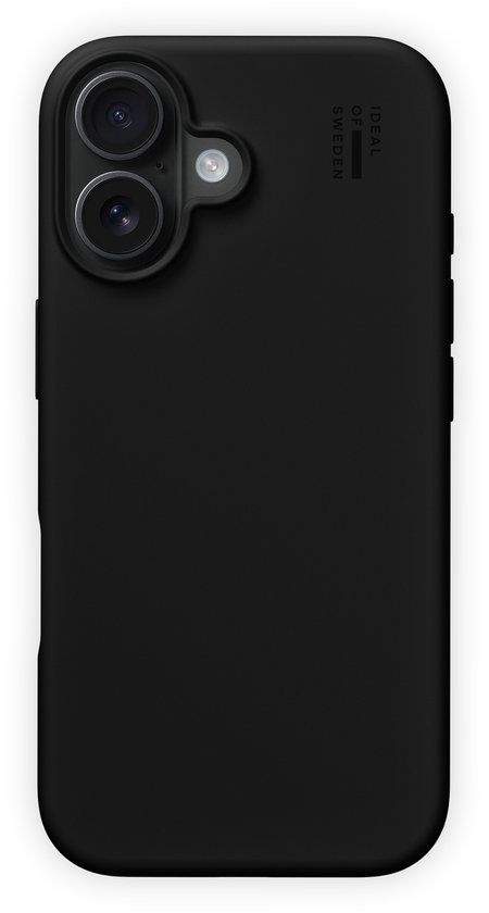 iDeal Of Sweden Silicone Case met magnetische ring geschikt voor iPhone 16 Black - Zwart