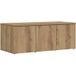 Chêne Artisanal meuble TV 80x34x30 cm Bois d'Ingénierie
