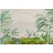 Flamants Roses Papier Peint Panoramique - 195 cm x 130 cm