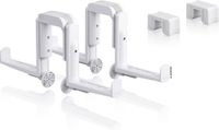 Lechuza BALCONERA Balkonbakhouder DUO + adapter set (4-onderdelen) - wit