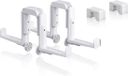 Lechuza BALCONERA Balkonbakhouder DUO + adapter set (4-onderdelen) - wit
