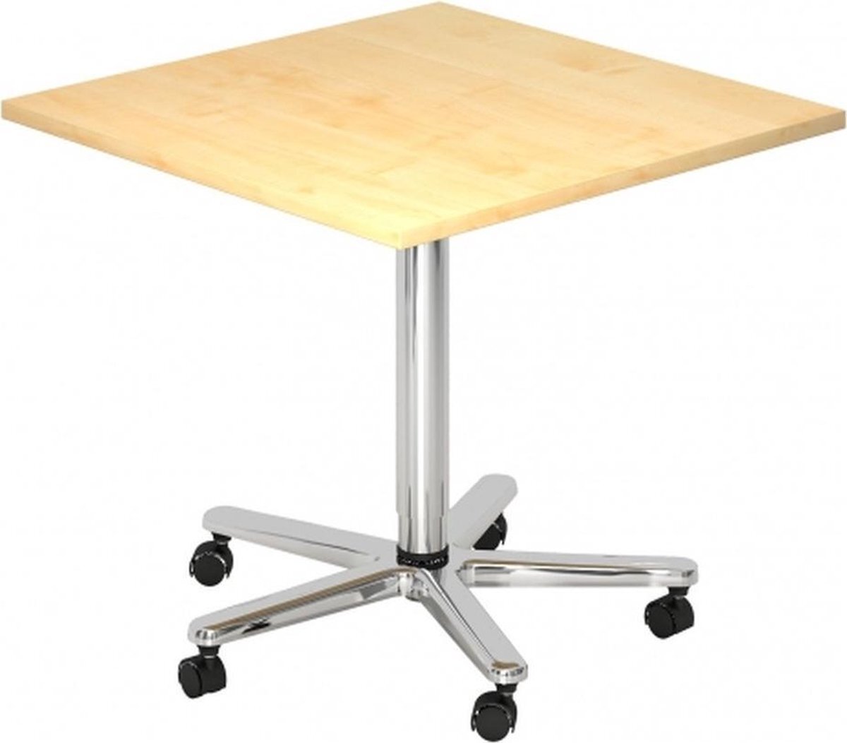 hjh OFFICE PRO Bistro 88Q C - Systeem conferentietafel Wit / Chroom