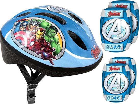Marvel Avengers Beschermset Blauw 5-delig - Maat XS