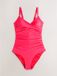 Next - Dames - Vormgevend en buikcorrigerend badpak - Watermelon Pink