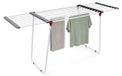 Sèche-linge extensible - Fer - Longueur de séchage 18,2 mètres - Blanc
