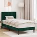 Maison Exclusive - Lit cadre avec tête de lit vert foncé 100 x 200 cm, velours