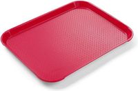 HENDI Compact fastfood dienblad – rood – 265x345 mm – polypropyleen