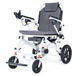 Fauteuil roulant électrique pliable léger pour adultes, 2 batteries de 12 Ah (autonomie de 48 km), capacité tout-terrain, moteur de 500 W ; approuvé par les compagnies aériennes.