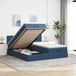 Maison Exclusive - Cadre de lit ottoman avec matelas bleu 160x200cm textile