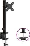 vidaXL Monitorbeugel VESA 75/100 mm zwart staal