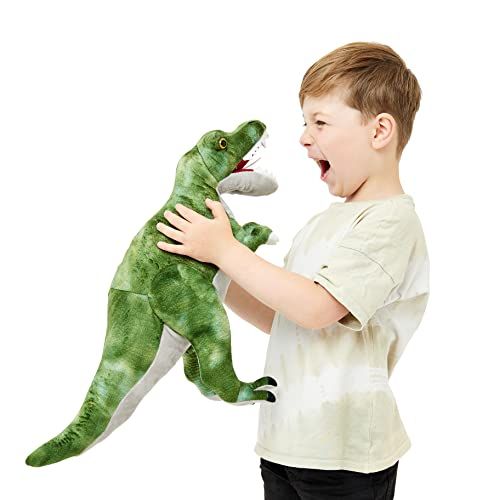 Zappi Co Zacht gevuld knuffeldier T-rex (groen) 48-50cm