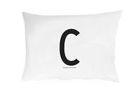 Design Letters Kussensloop 63x60 A-Z-C, Wit, One size