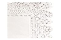 Garcia de Pou 250 rechthoekige placemats, papier, wit, 32 x 26 x 30 cm
