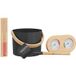 Maison Exclusive Ensemble d'accessoires de sauna 4 pièces noir