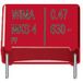 Wima MKS4J031005B00KSSD - Rouge - Condensateur fixe - Film - Volume - DC - 100 nF