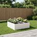 Maison Exclusive - Pot de plante de jardin, blanc, 100 x 100 x 50 cm, en acier laminé à froid