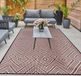 Ibenzoa® Tapis d'extérieur réversible élégant pour jardin, plage, camping et terrasse de 180 x 120 cm