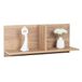 Wandplank RICOO Wandplank 70 x 30 x 22 cm Hangende plank eiken bruin – WM013-EG