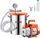 VEVOR 11.36l VacuüMkamer 3.5CFM VacuüMpomp Eentraps VacuüMpompkit 260ML