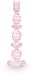 Pip Studio - Kandelaar - Woonaccessoires - Roze Kaarsenhouder - Glas Swirl - 28cm