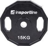 Insportline Halterschijf 30 mm - Ruberton 15 kg