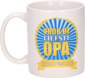 Bellatio Decorations Voor de liefste opa mok / beker 300 ml