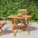 Prolenta Maison Exclusive - Table de jardin pliante 90 x 75 cm en bois d'acacia massif