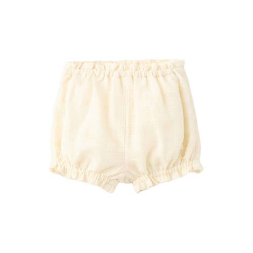 Mango Kids casual short ajour lichtgeel