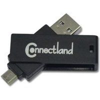 ConnectLand - Kaartlezer (microSD, miniSDXC) - micro USB 2.0 / USB 2.0