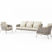 SUNS Casto stoel bank loungeset 3 delig rope latte