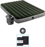 Intex Luchtbed - Twijfelaar - 137 x 191 x 25 cm - Groen