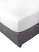 Miracle Home. Hoeslaken, 100% geborstelde microvezel, verstelbaar, elastisch en anti-peeling, 150 x 200 cm, bed 150 cm, wit
