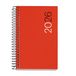 Miquelrius Weekplanner 2026, klein en draagbaar (80 x 120 mm), flexibele omslag van polypropyleen, spiraalbinding, papier 80 g/m², weekplanner, ES-EN-PT, rood