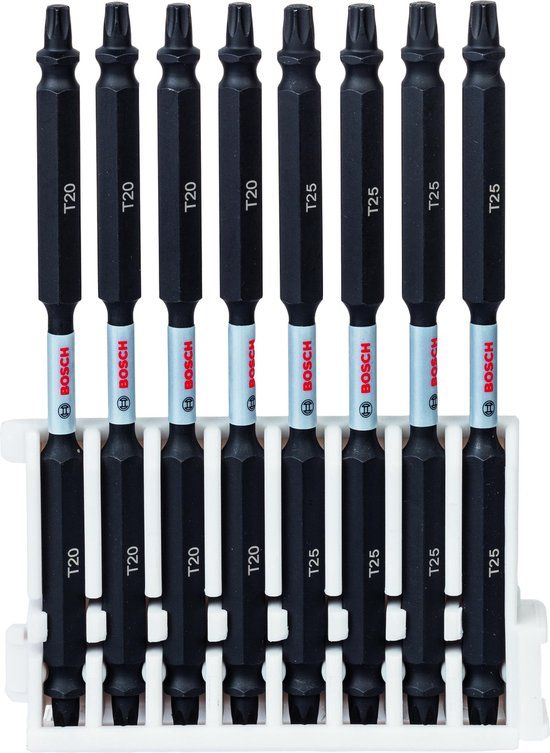 Bosch Impact Control dubbel bit 110mm - 4xT20, 4xT25 - 8 stuks