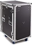 Trojan Pro Gear4music Trojan Pro 16U Heavy-Duty Pop-Up Mixer Rack Flight Case