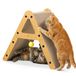 Gimars Kattenkrabber in A-Frame Vorm, Dikke Kartonnen Krabplank 4 cm, Verticale en Horizontale Krabplank en Krabbed voor Katten, Belastbaar tot 10 kg