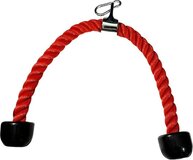 Nylon triceps touw gedraaid trektouw met antisliphandvatten - biceps, triceps, sportschool of thuiskabelmachine voor accessoires