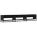 VidaXL meuble TV & centre de divertissement 270x40x46 cm bois traité noir