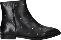 Lazamani Dana Dames Enkellaarsjes Leer Black - Maat 37