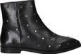 Lazamani Dana Dames Enkellaarsjes Leer Black - Maat 37
